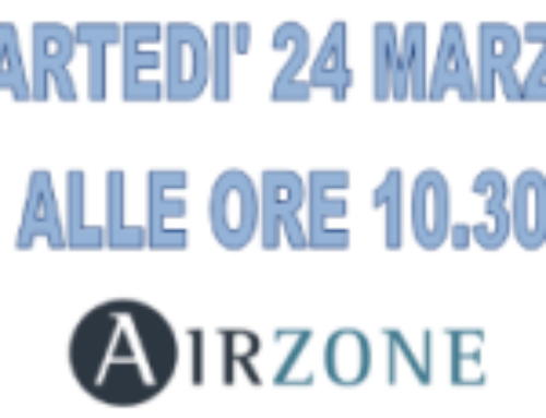 Gestione SMART e innovativa degli impianti – WEBINAR AIRZONE – 24 MARZO